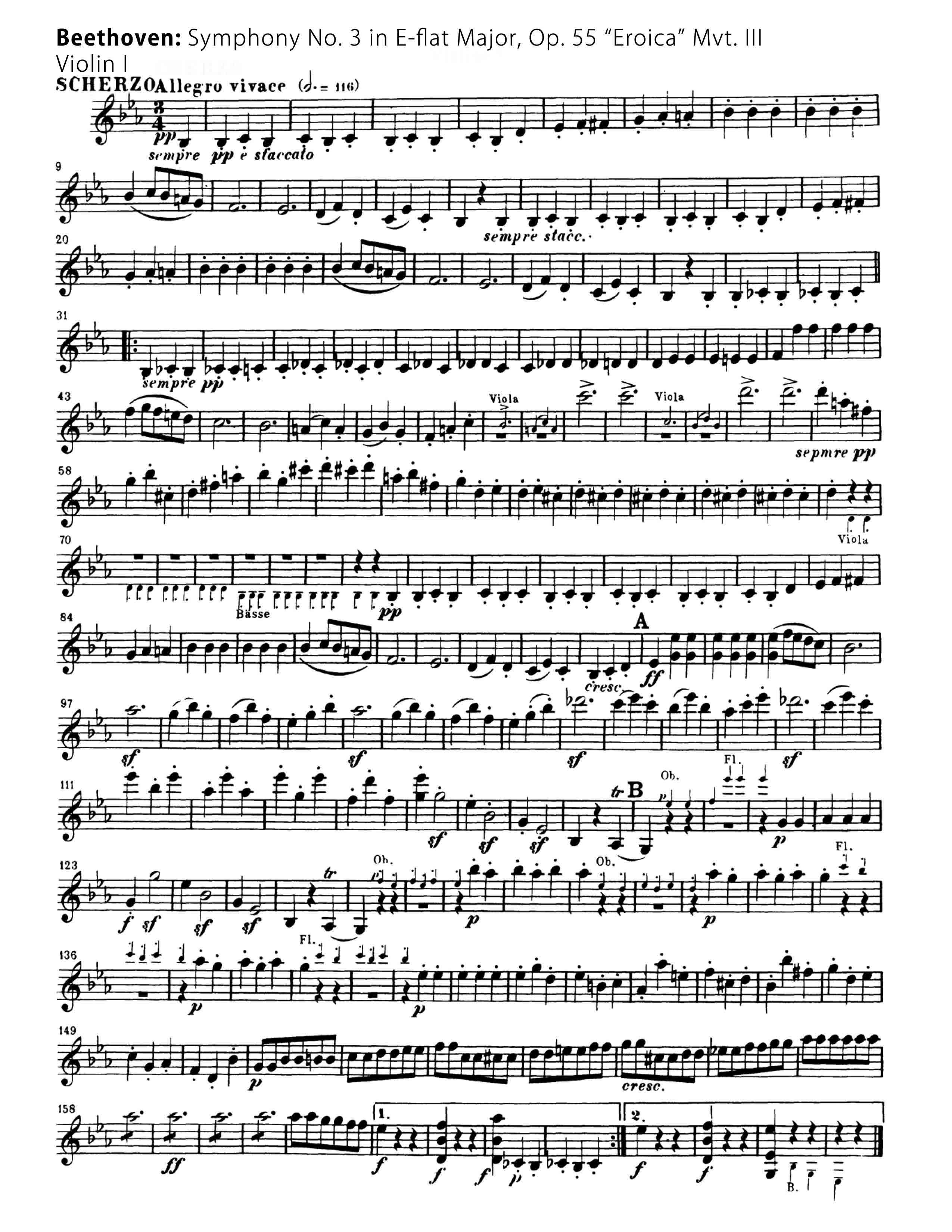 Beethoven Symphony 3 mvt 3