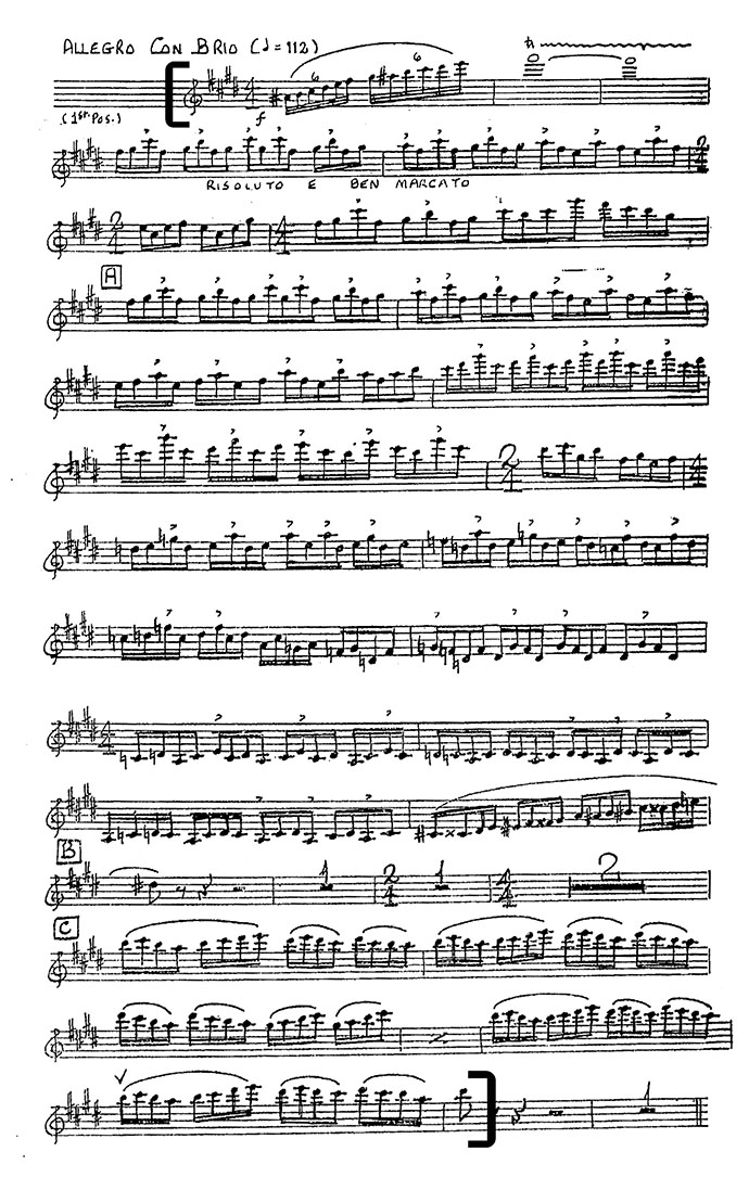 Gershwin Porgy and Bess violin excerpt