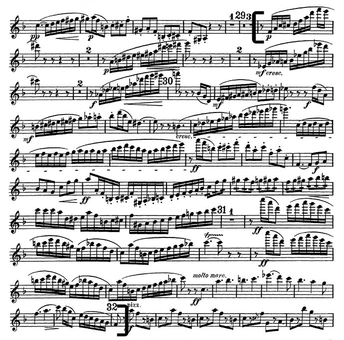 Till Eulenspiegel violin excerpt