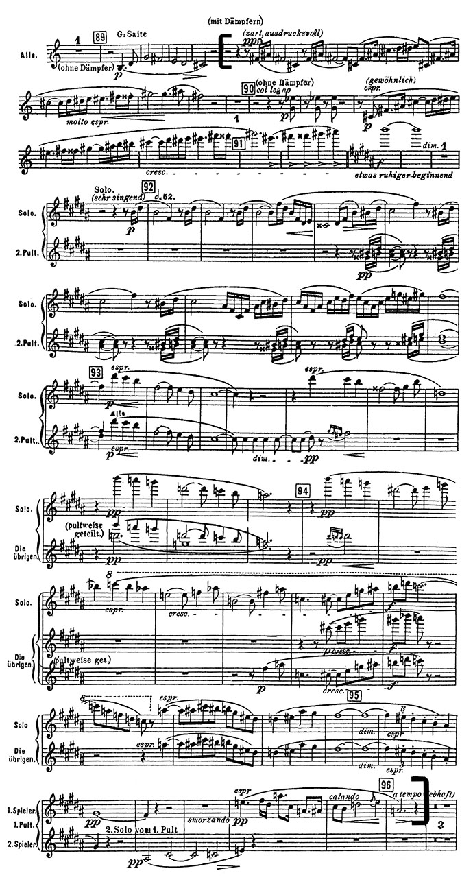 Salome violin excerpt